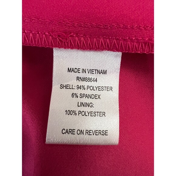 Glamour Women's Pink Dress High Low Hem Cap Sleeve Polyester Size 10 - New - Picture 5 of 11